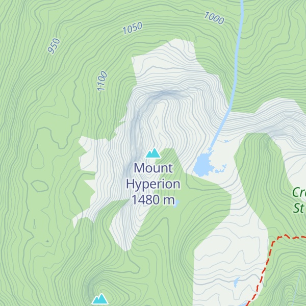Map of Mount Hyperion