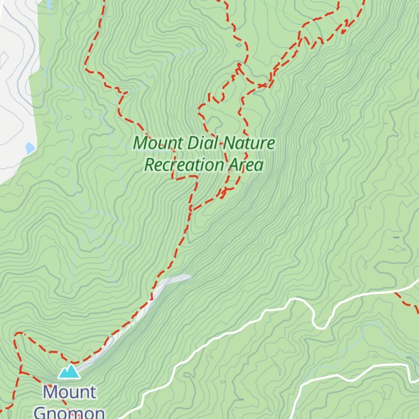 Map of Mount Dial
