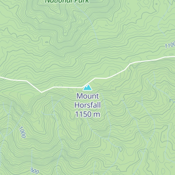 Map of Mount Horsfall