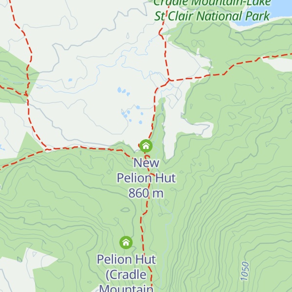 Map of New Pelion Hut