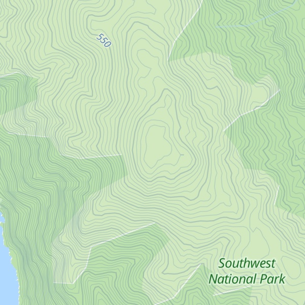 Map of South West Cape Range
