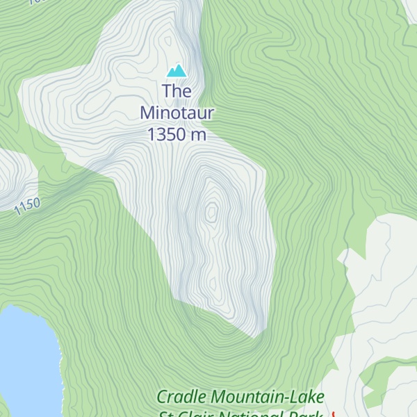 Map of Mount Gould