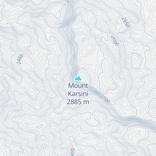 Map of Mount Karsini