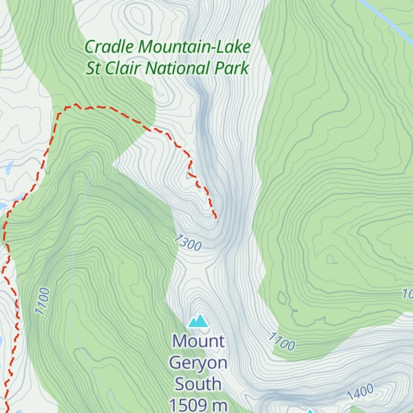 Map of Mount Geryon North