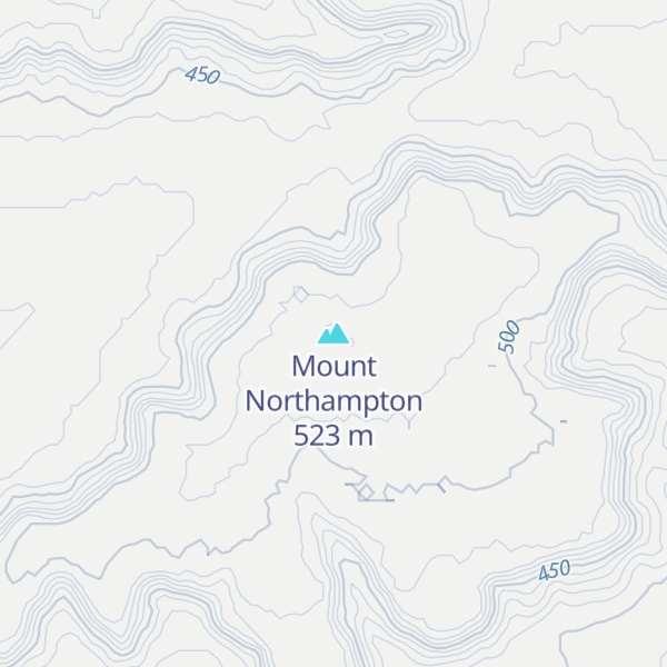 Map of Mount Northampton