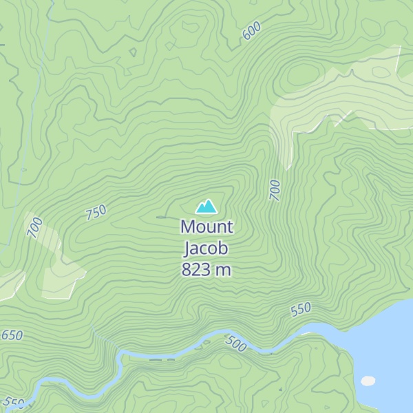 Map of Mount Jacob