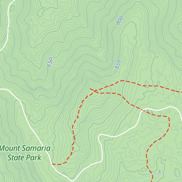 Map of Mount Samaria
