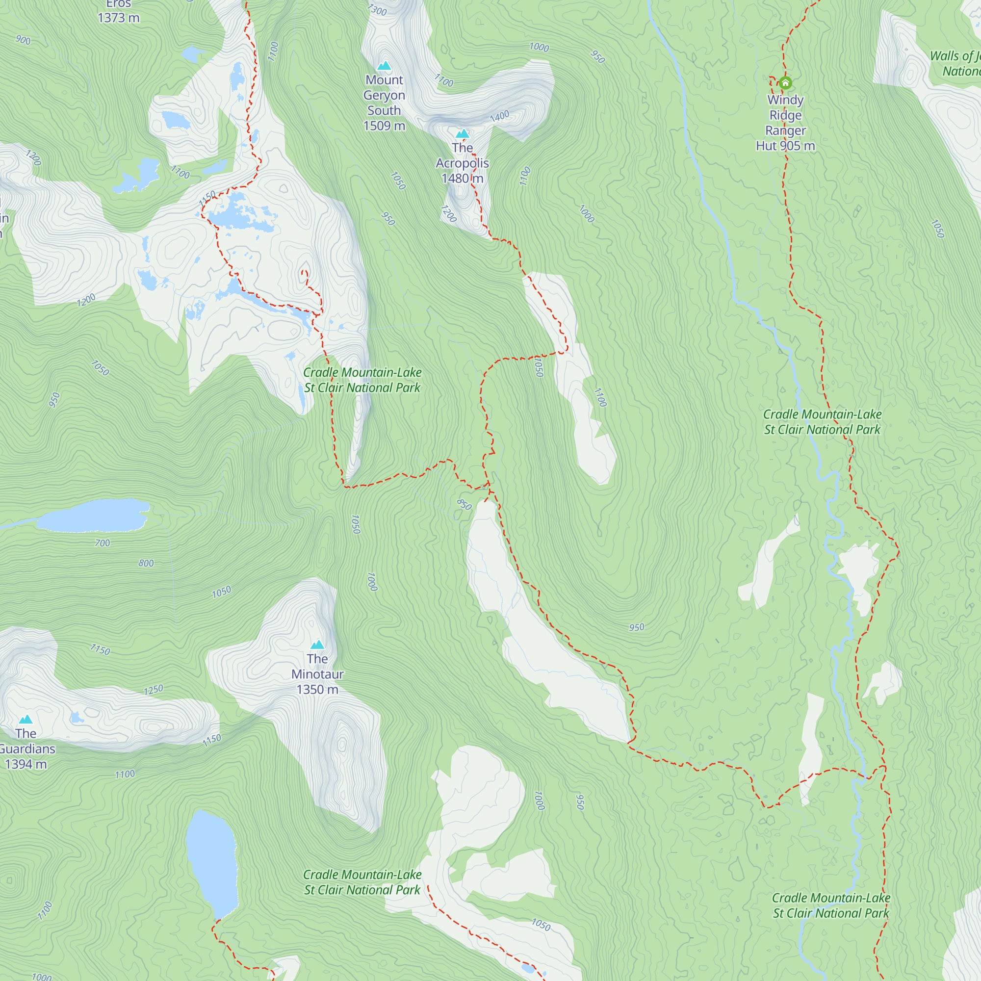 Pine Valley Hut map
