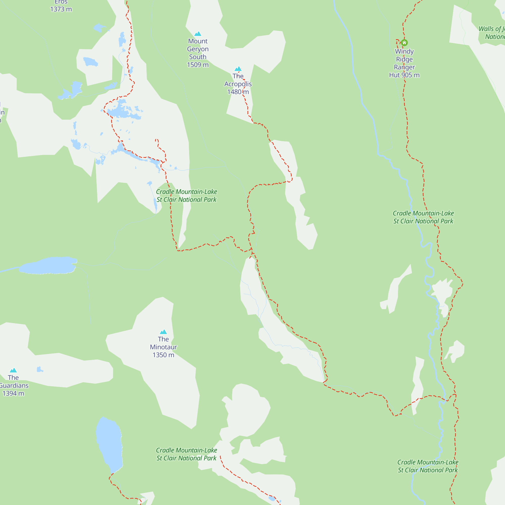 Pine Valley Hut map