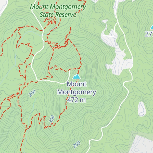 Map of Mount Montgomery