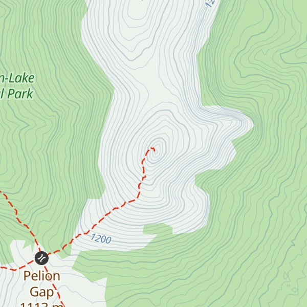 Map of Mount Pelion East
