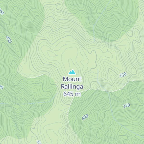 Map of Mount Rallinga