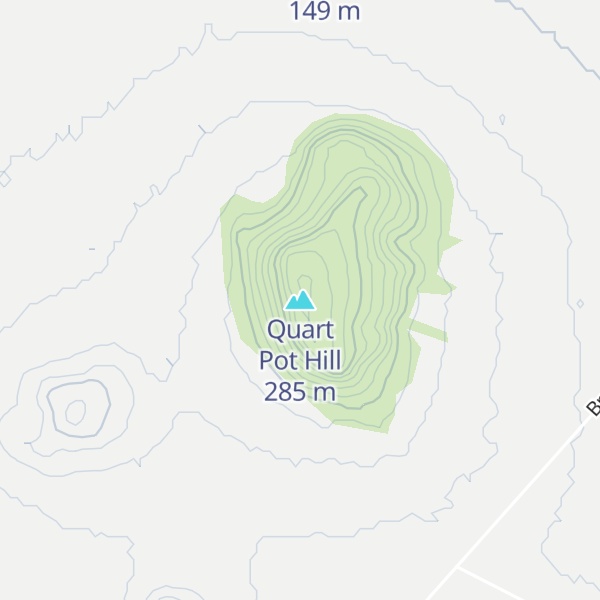 Map of Quart Pot Hill