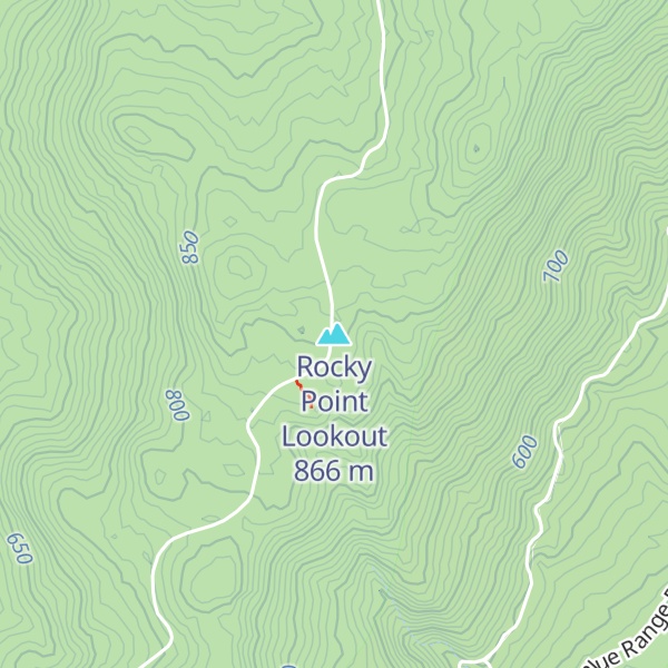 Map of Rocky Point Lookout