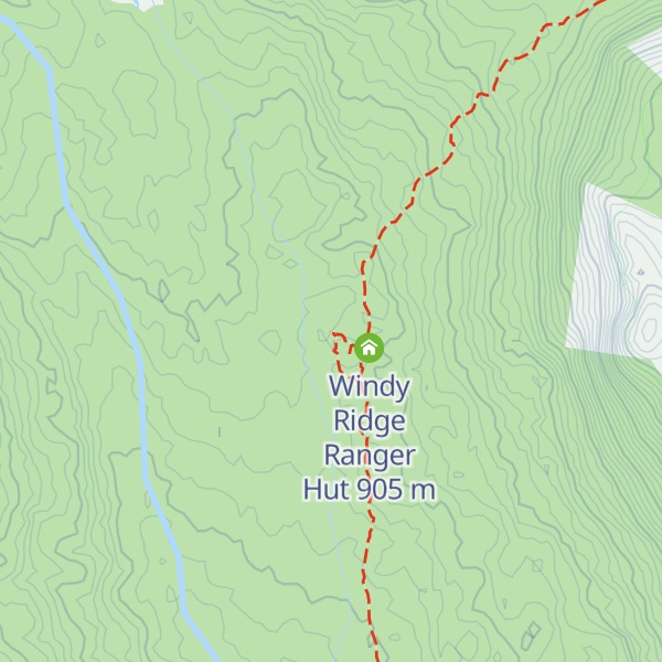 Map of Windy Ridge Private Hut (Cradle Mountain Huts)