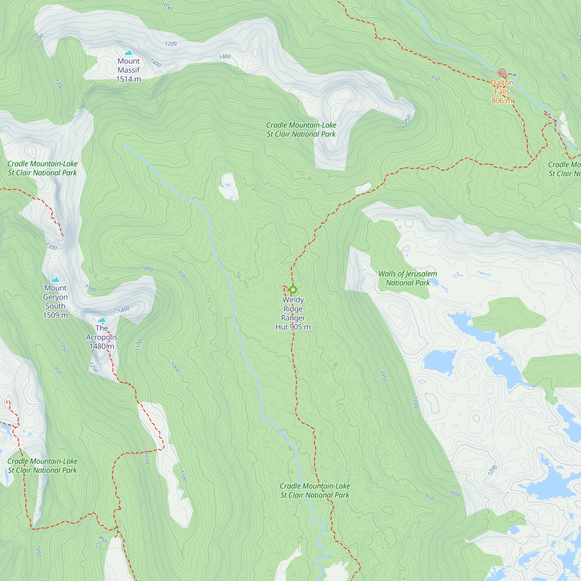 Bert Nichols Hut map