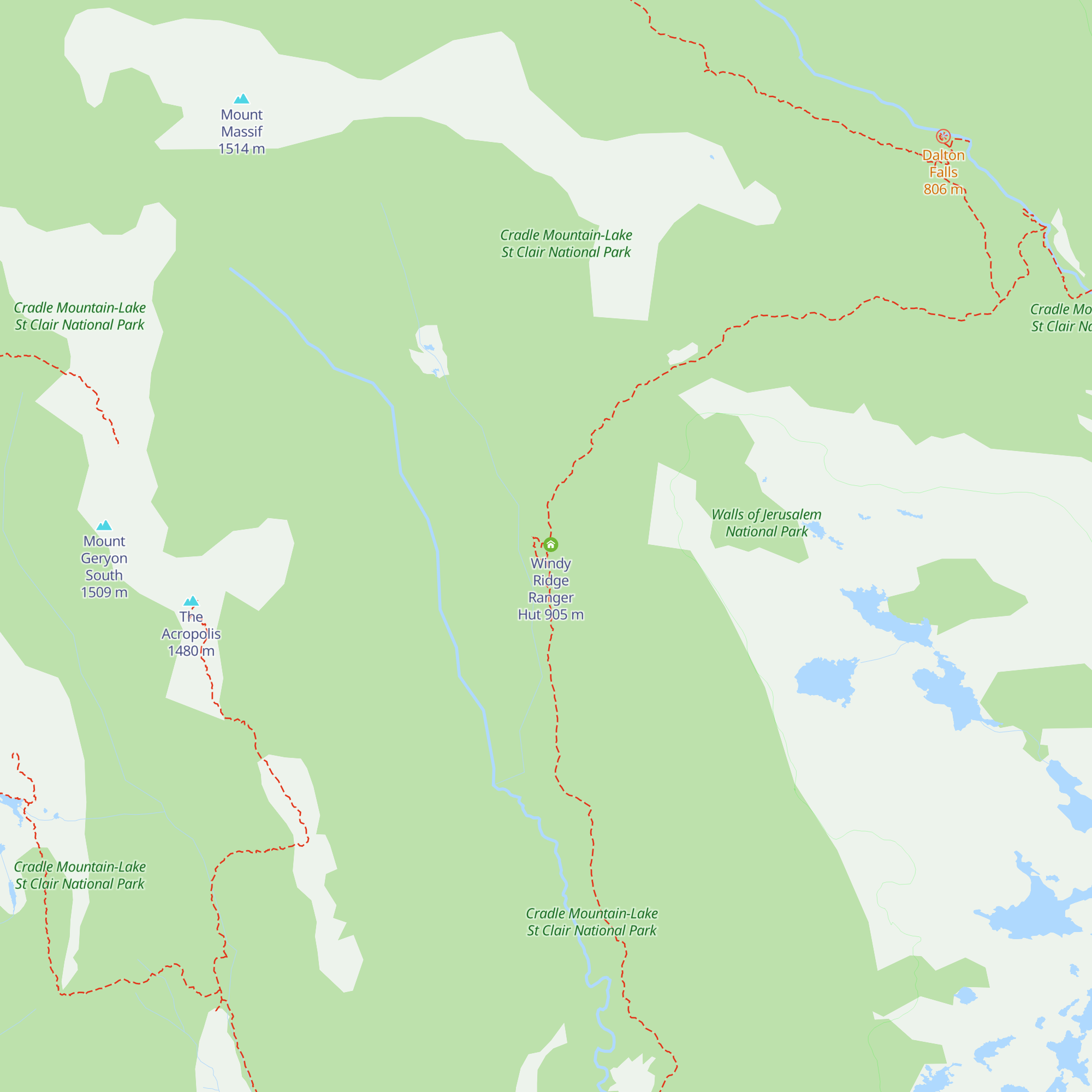 Bert Nichols Hut map
