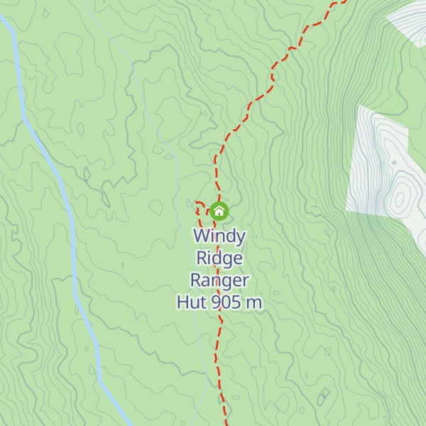 Map of Bert Nichols Hut