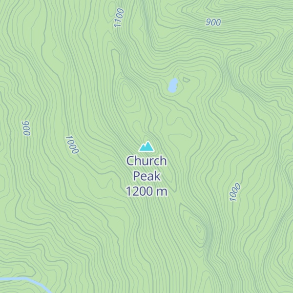 Map of Church Peak