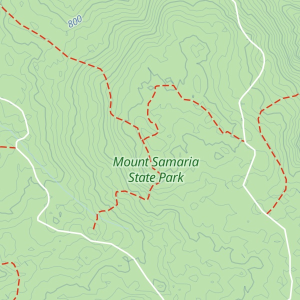 Map of Blue Range