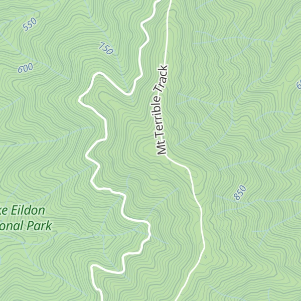 Map of Mt Terrible Spur