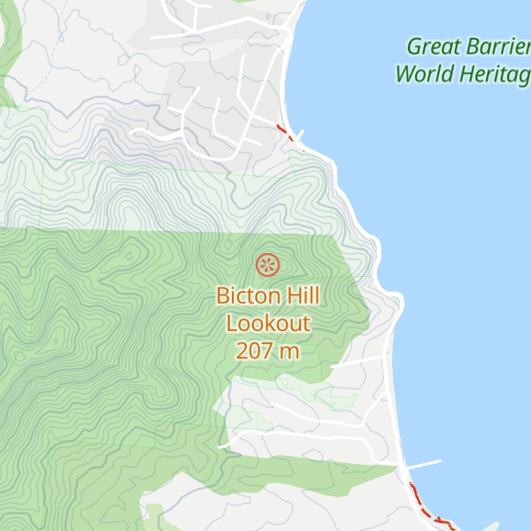 Map of Bicton Hill