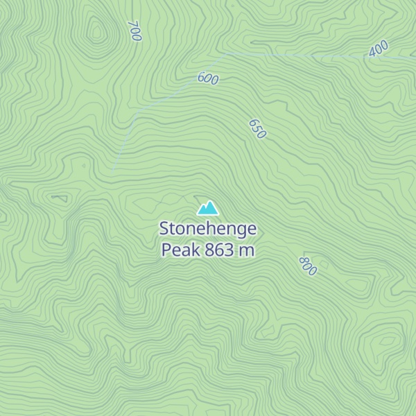 Map of Stonehenge Peak