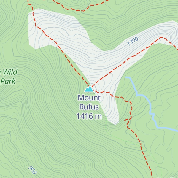 Map of Mount Rufus