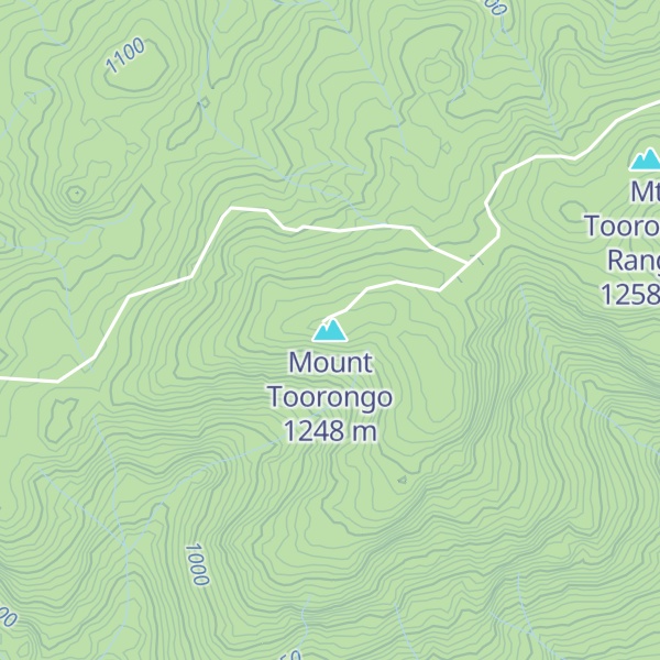 Map of Mount Toorongo