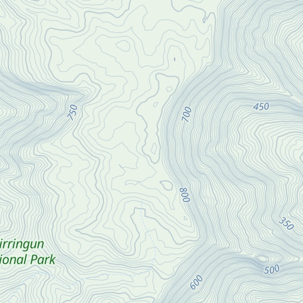 Map of Mt Leach range