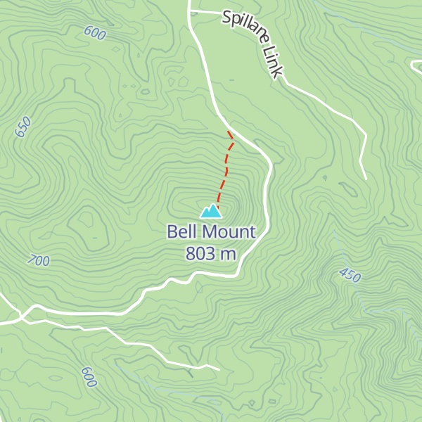 Map of Bell Mount