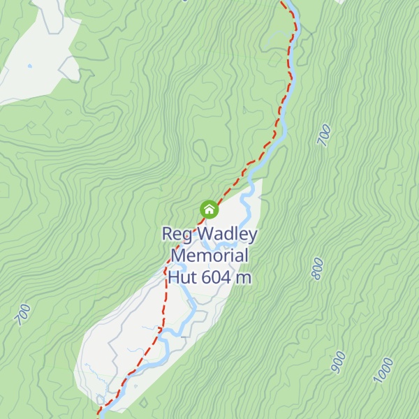 Map of Reg Wadley Memorial Hut