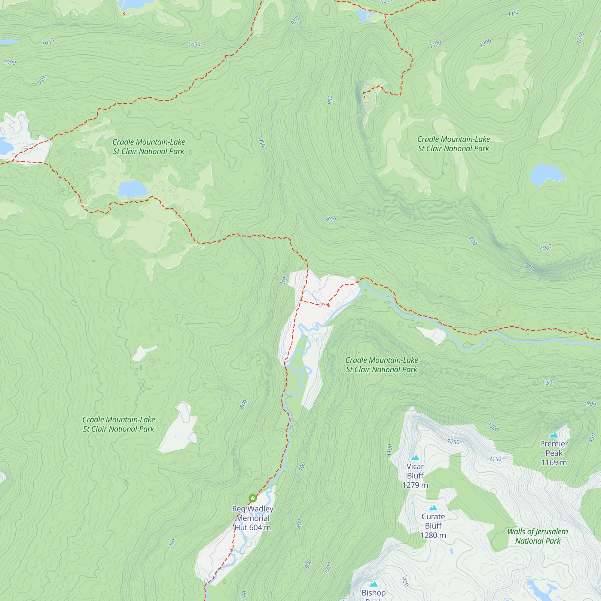 Lees Paddock Hut map