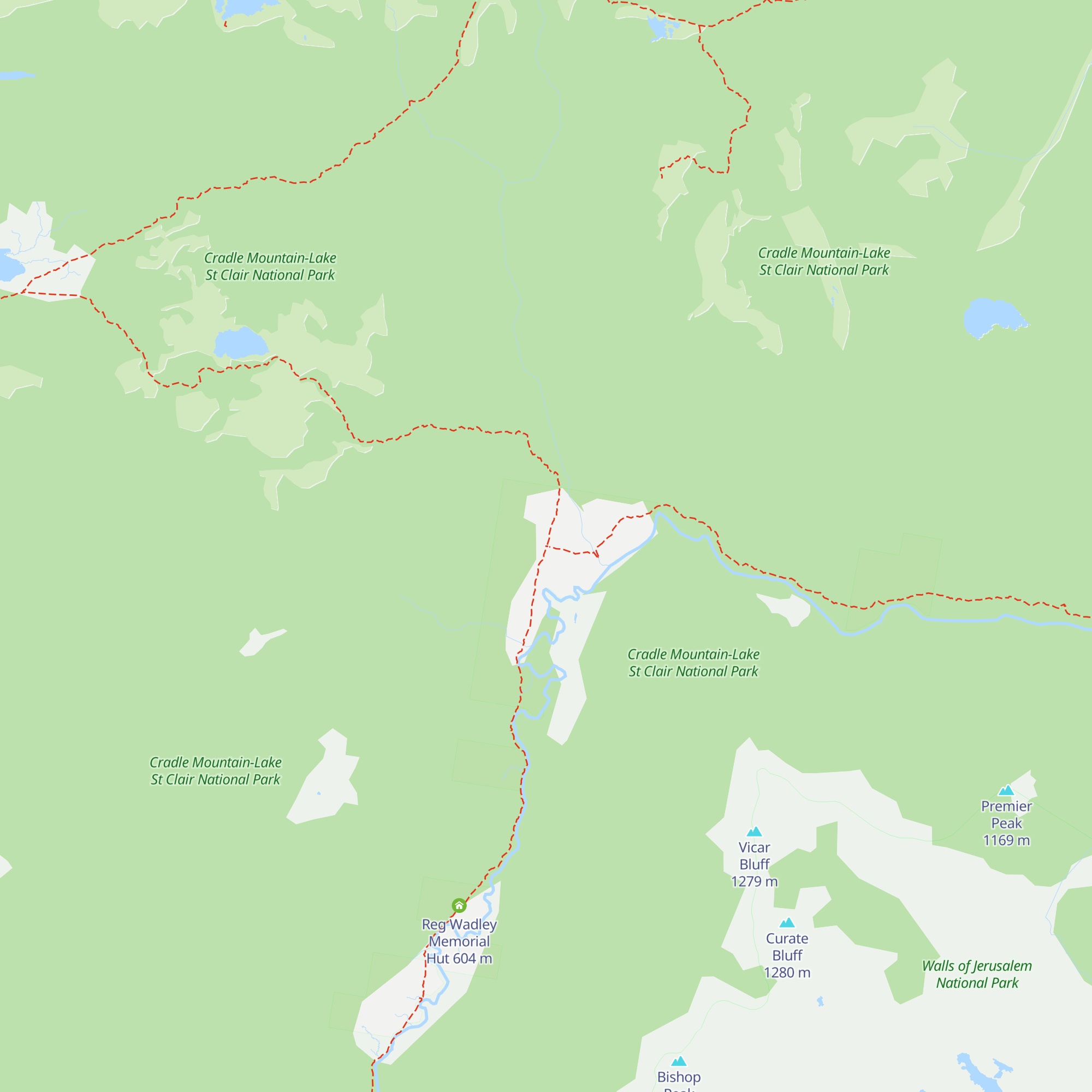 Lees Paddock Hut map