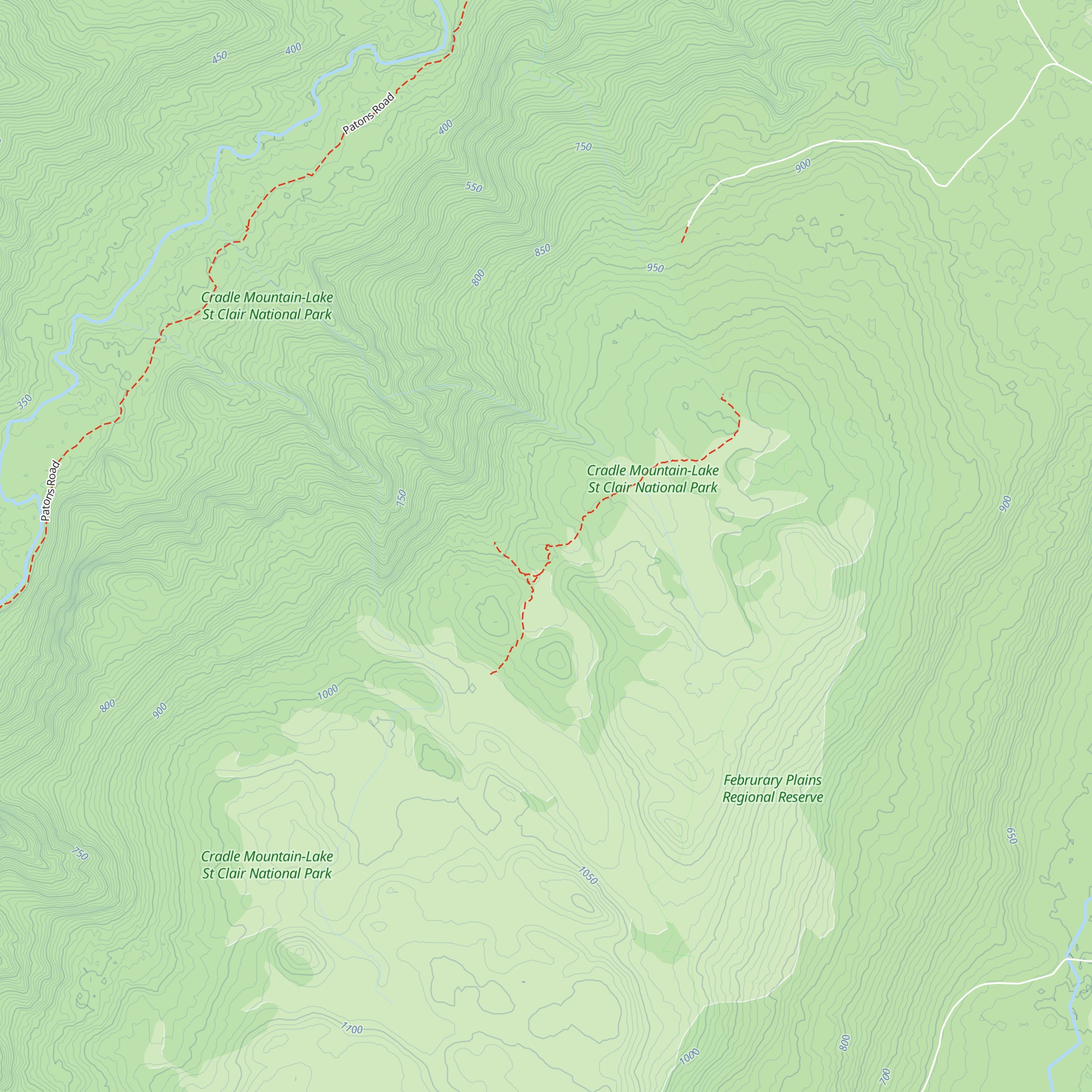 Basil Steers Hut 2 map