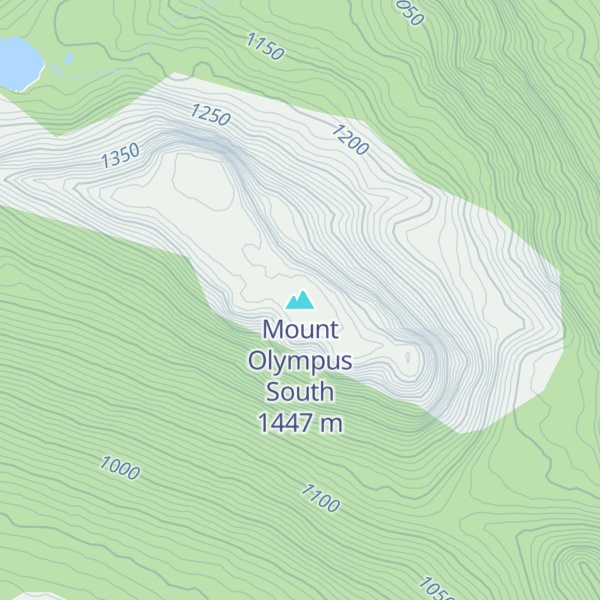 Map of Mount Olympus South