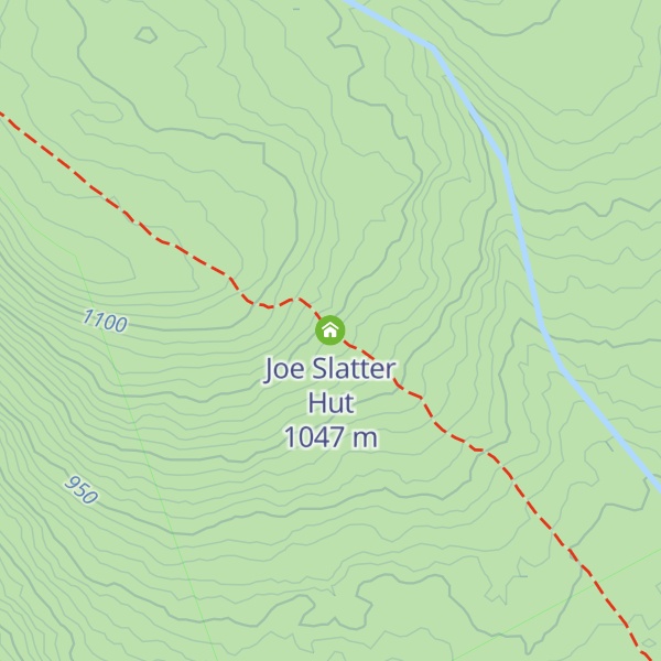 Map of Joe Slatter Hut