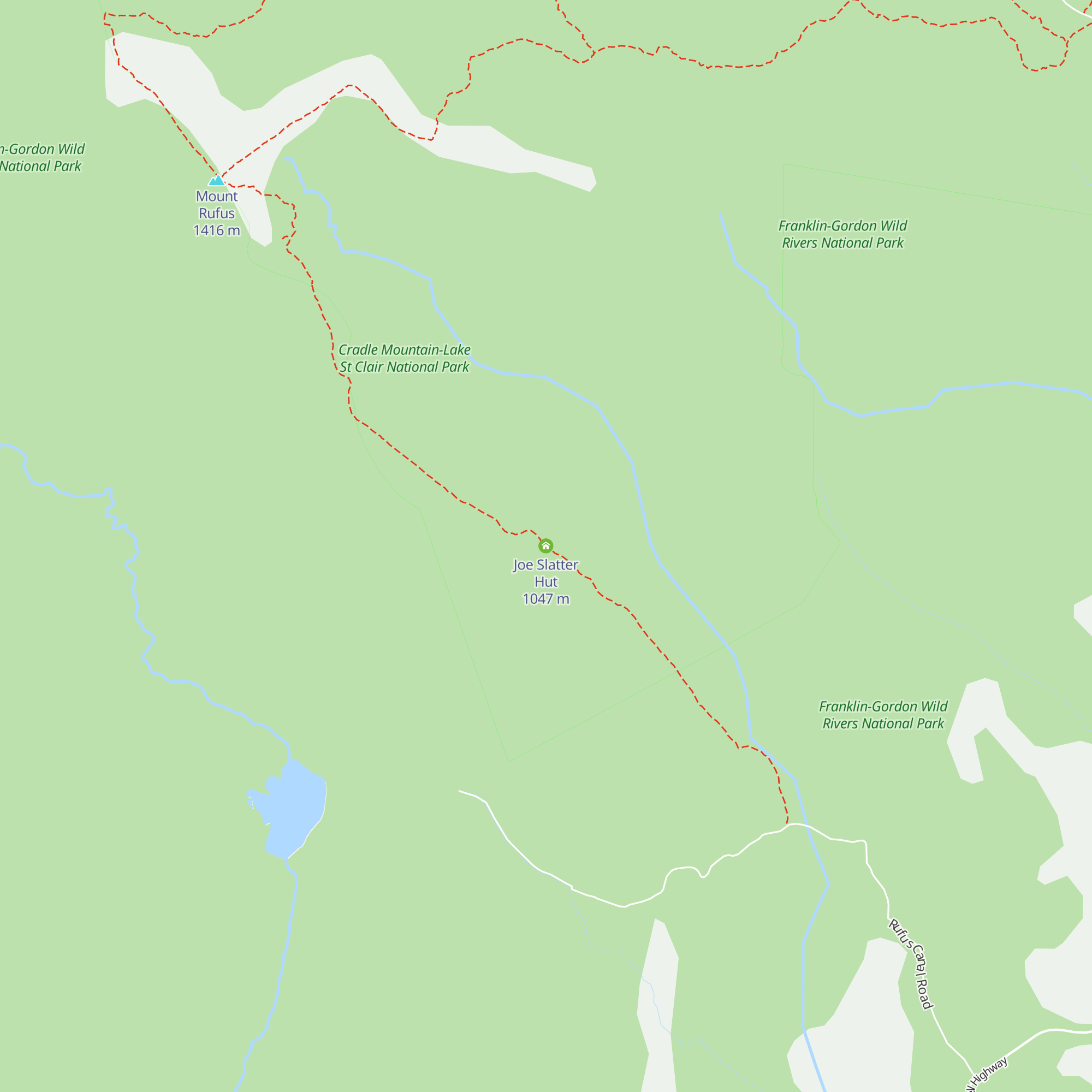 Joe Slatter Hut map