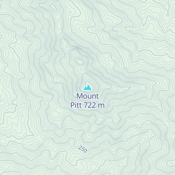 Map of Mount Pitt