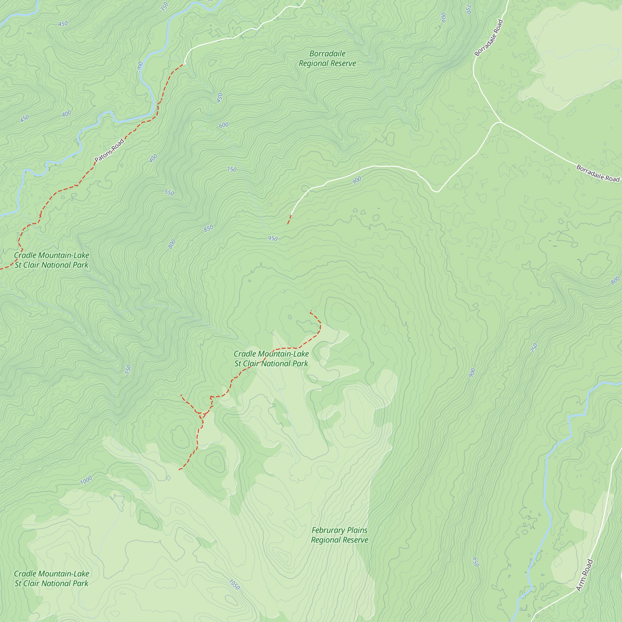 Basil Steers Hut 1 map