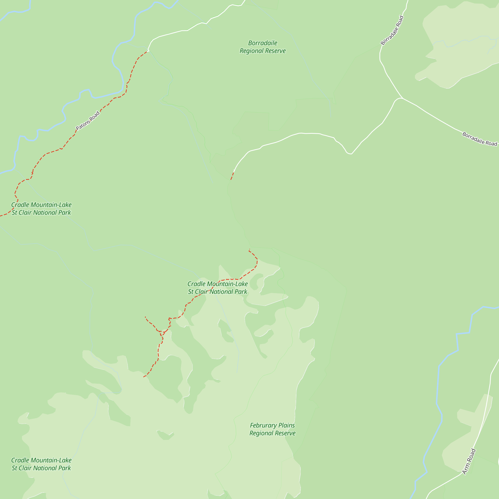 Basil Steers Hut 1 map