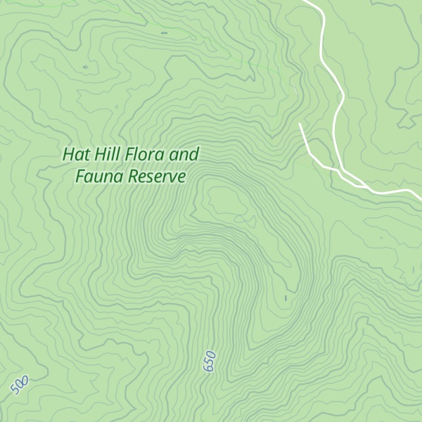Map of Hat Hill