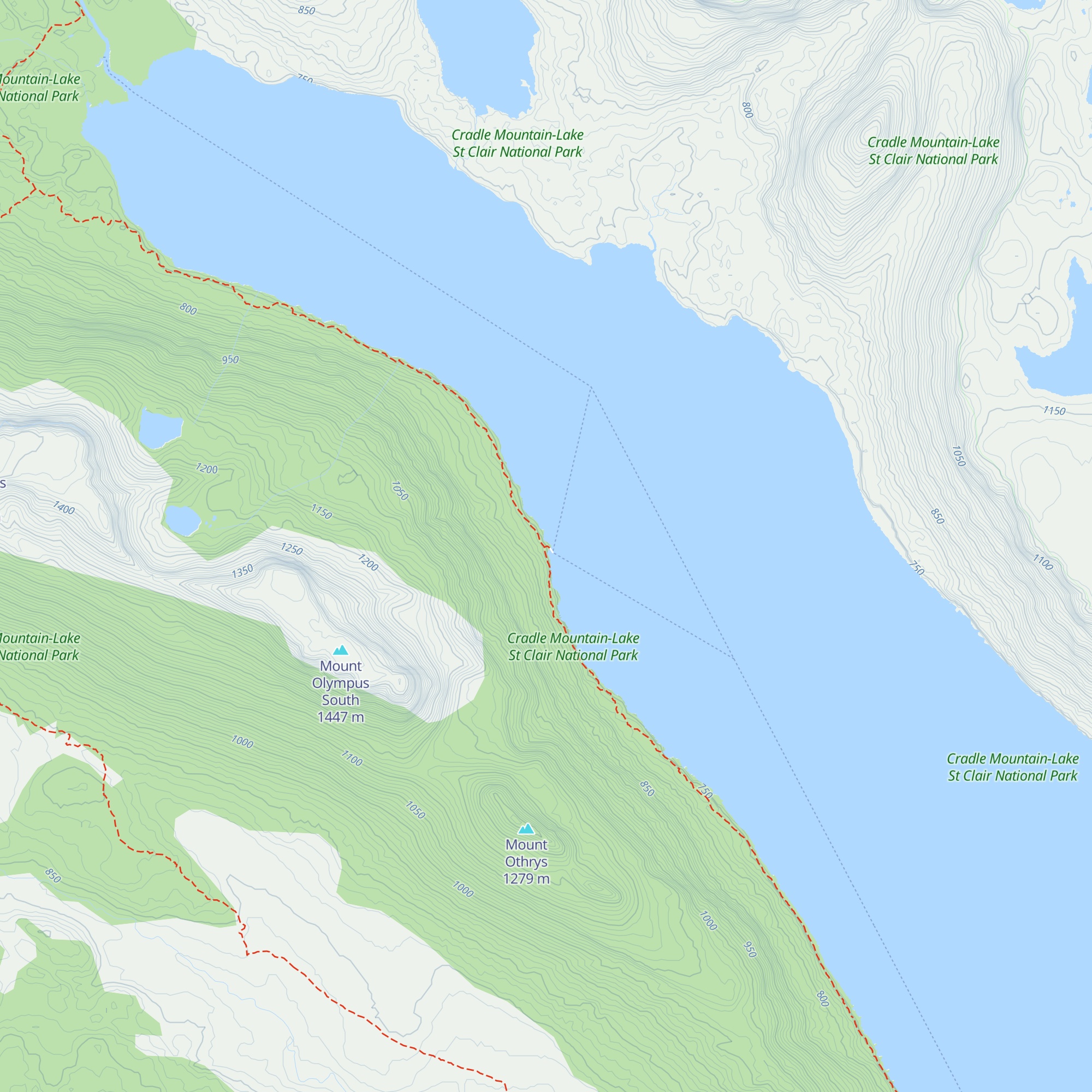 Echo Point Hut map