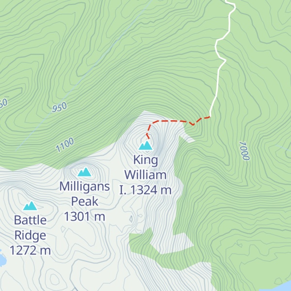 Map of King William I.