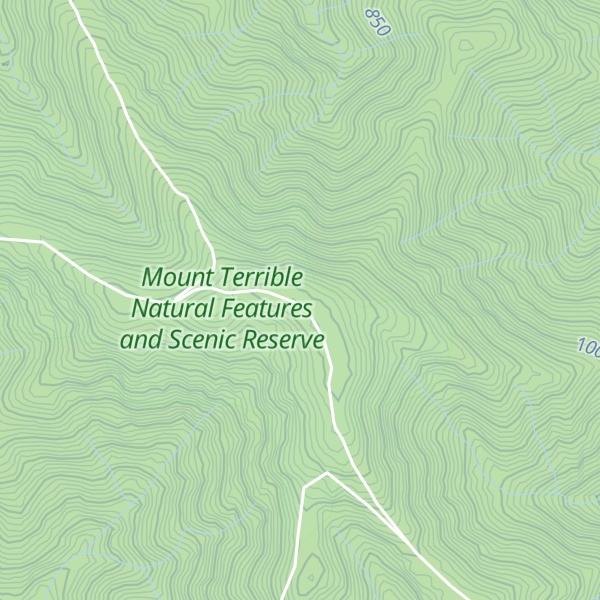 Map of Mount Terrible Hut