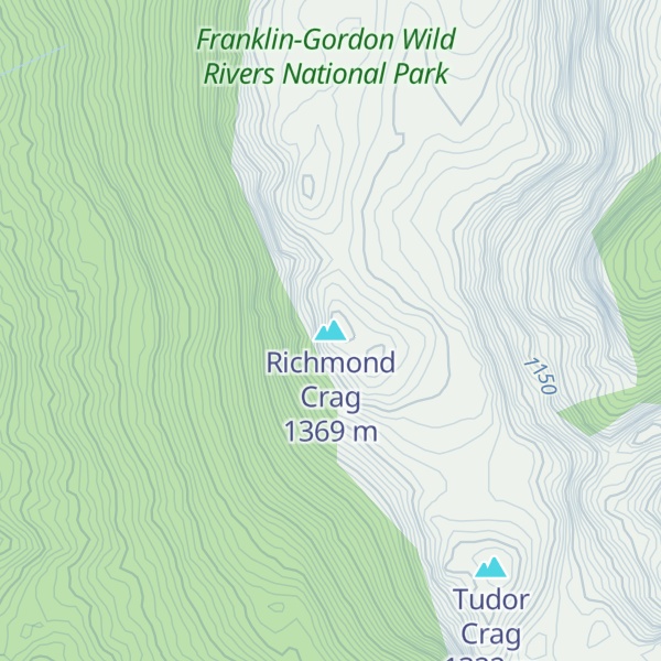Map of Richmond Crag