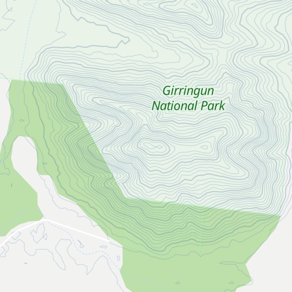 Map of South Gardiner Mountain