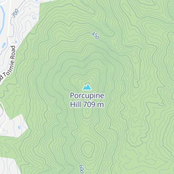 Map of Porcupine Hill