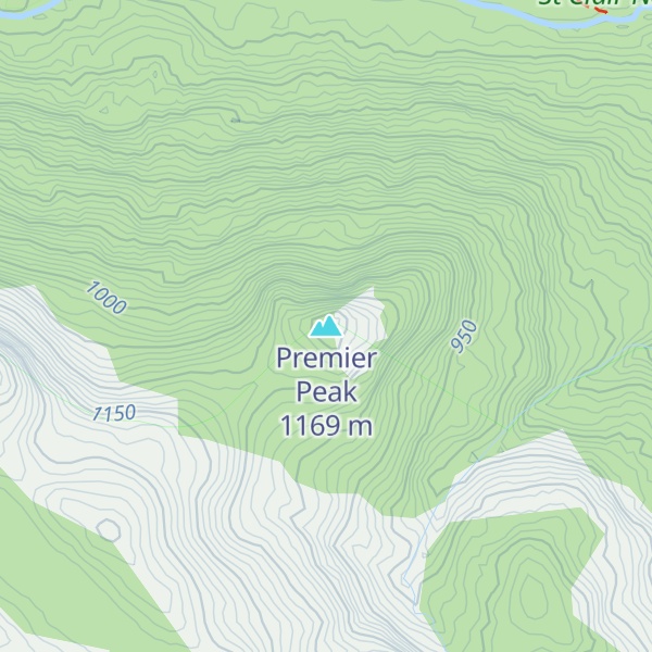 Map of Premier Peak