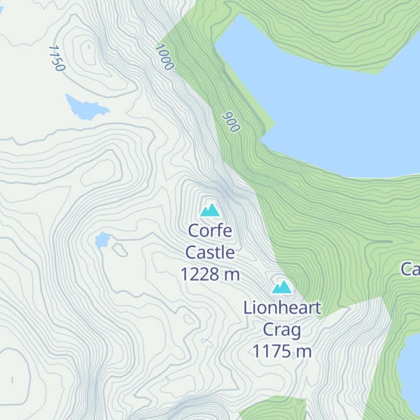 Map of Corfe Castle